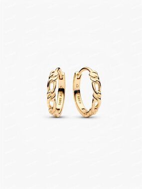 Pandora Era Figaro Hoop Earrings